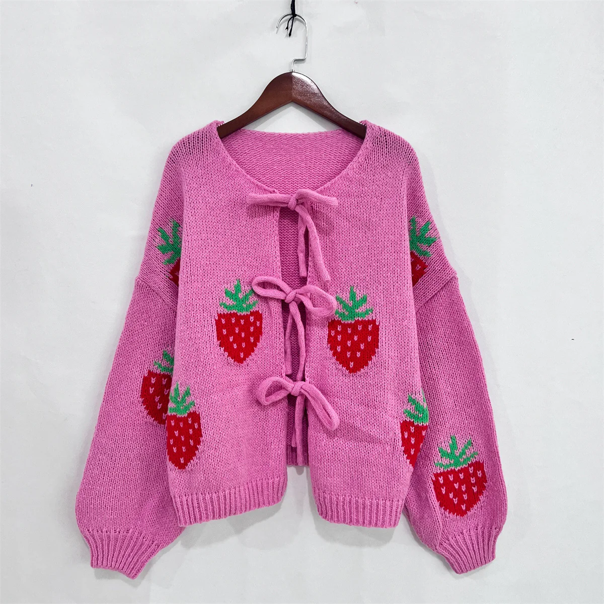Isela Strawbery Luxe Oversized Cardigan - Image 2