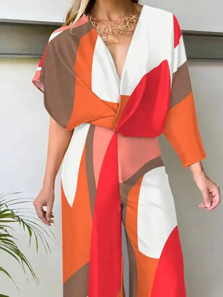 Ivanka Abstract Jumpsuit - Image 4