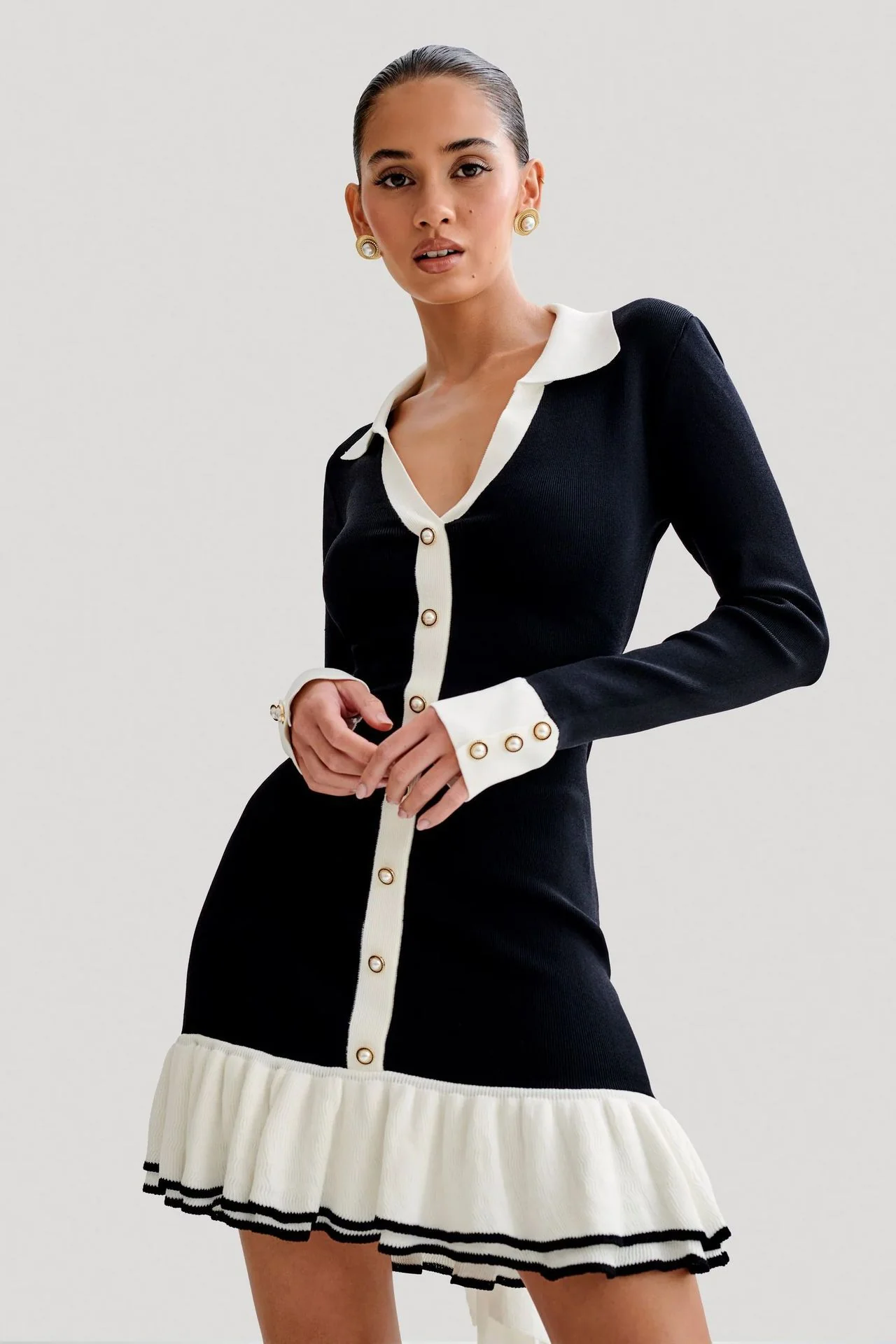 Izod Luxe Winter Mini Dress - Image 2