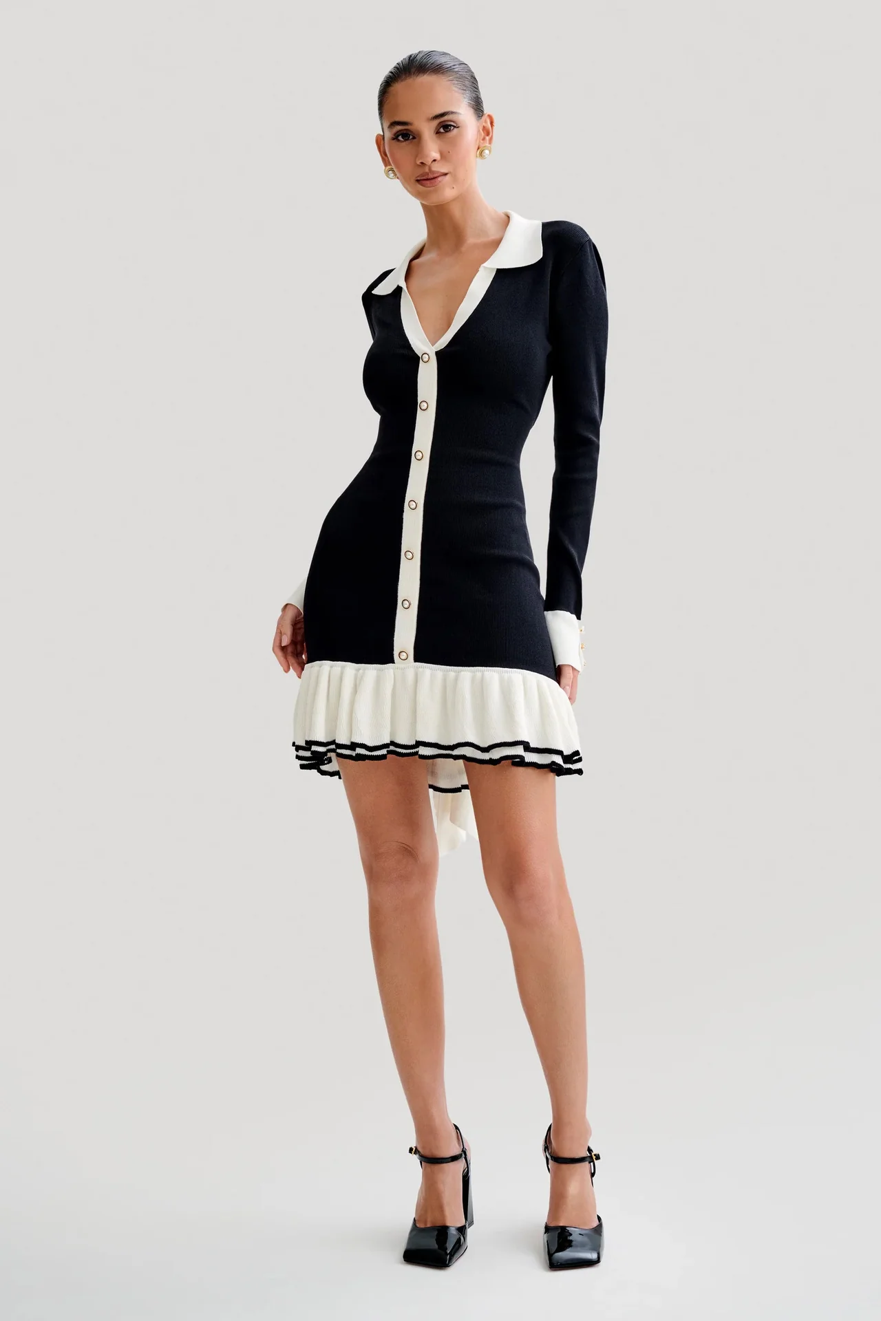 Izod Luxe Winter Mini Dress - Image 4