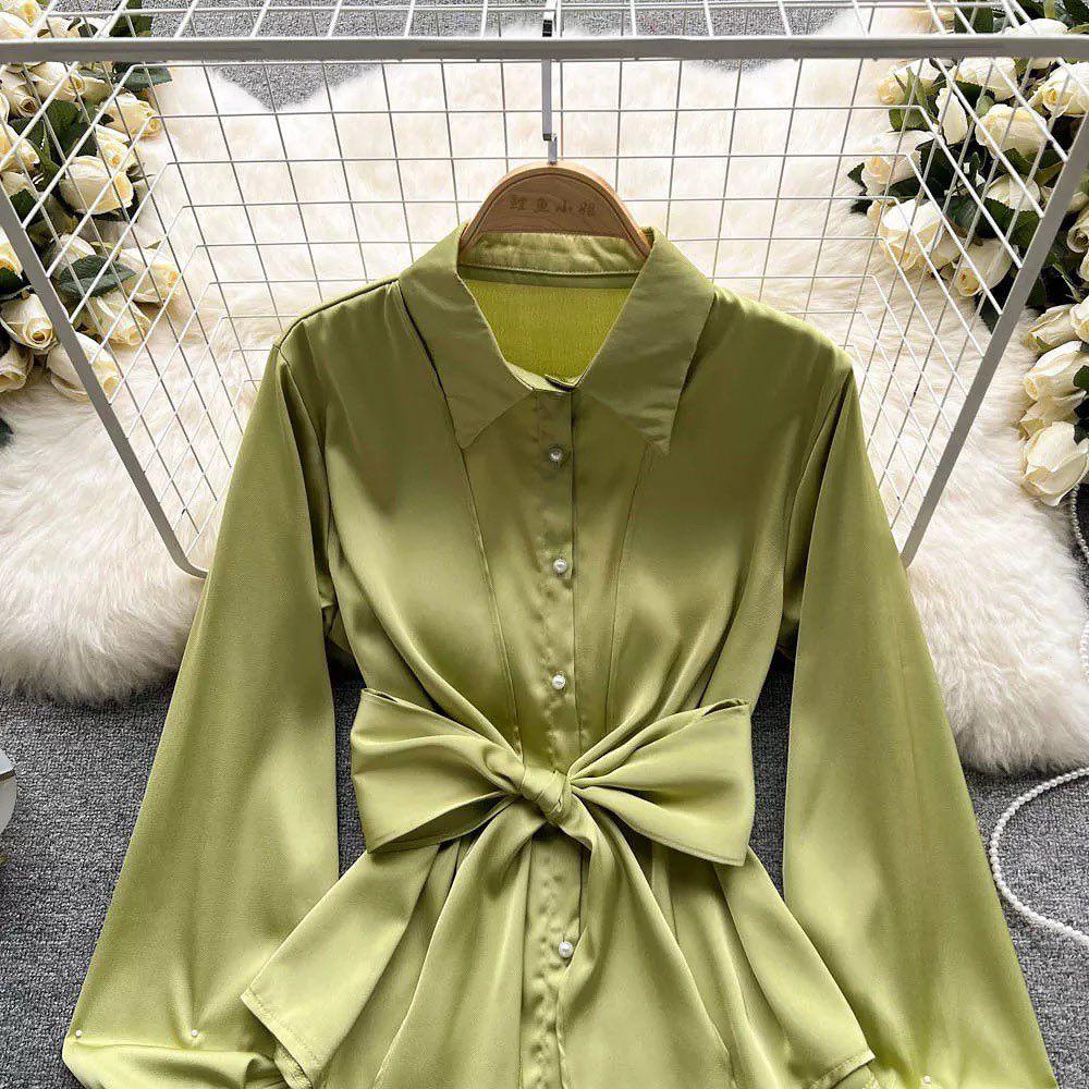 Jade Silk Blouse - Image 5