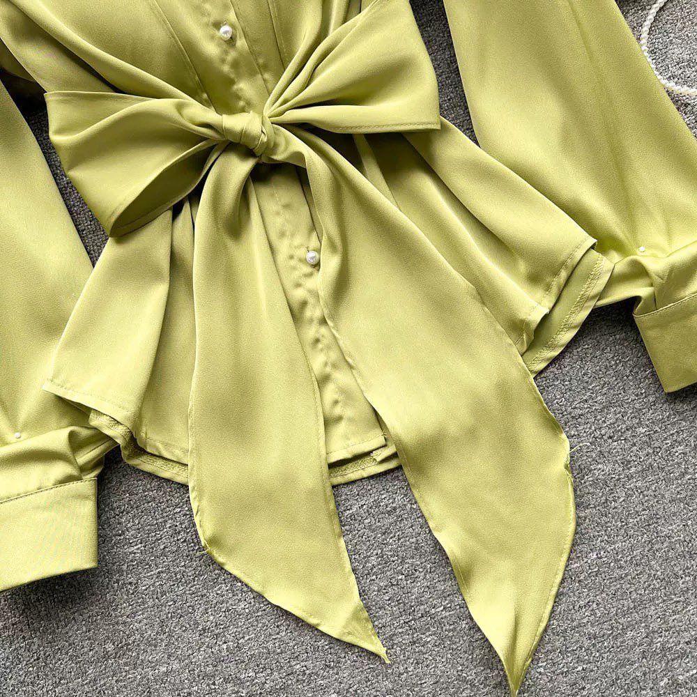 Jade Silk Blouse - Image 6