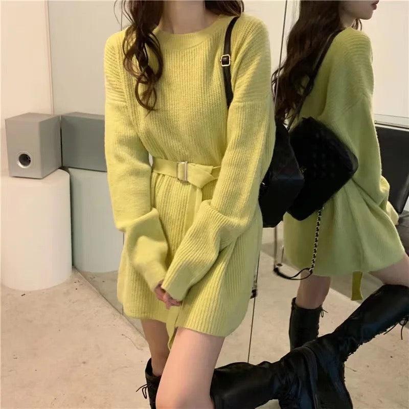 Janer Statement Winter Knitted Dress - Image 2
