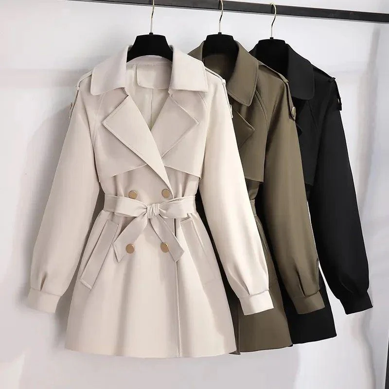 Janice Luxe Short Trenchcoat