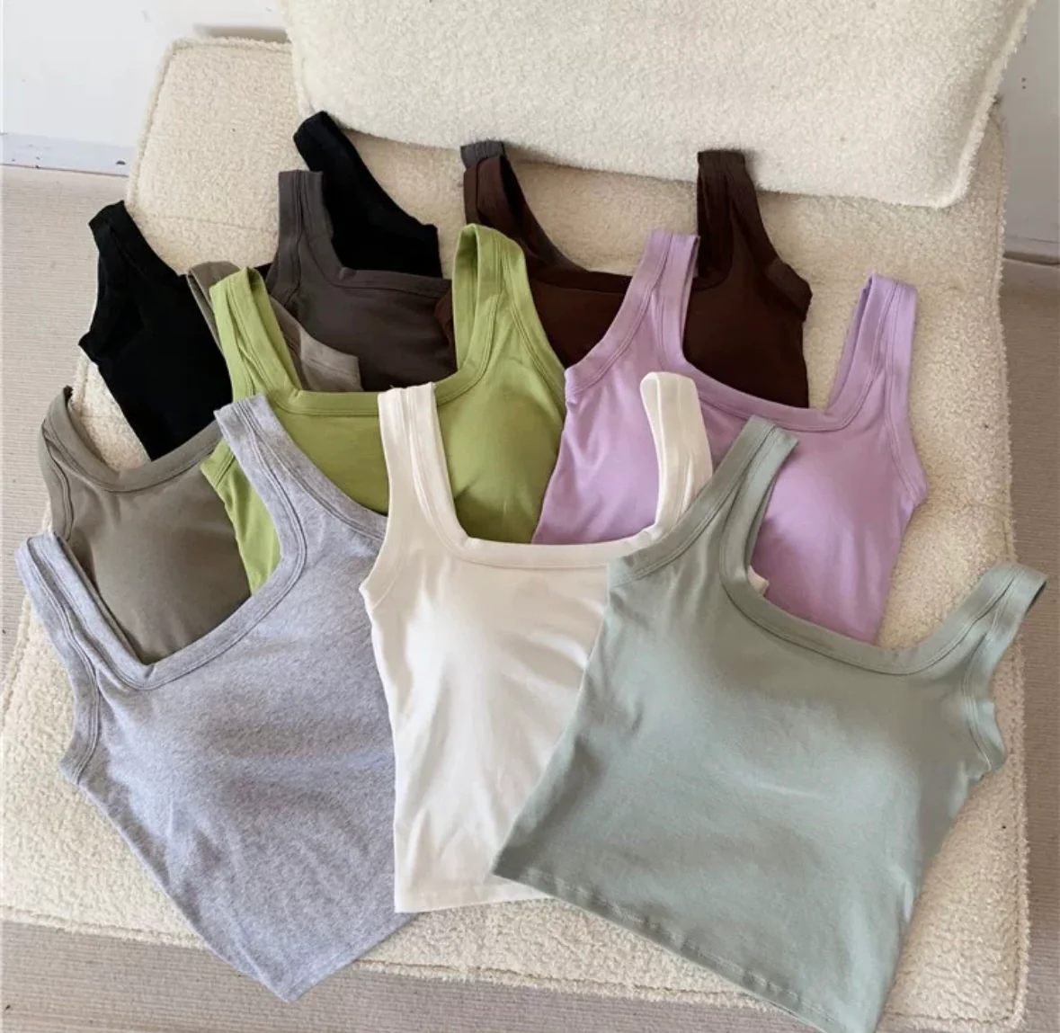 Jared Tank Tops with Inbuilt Bra - Image 3