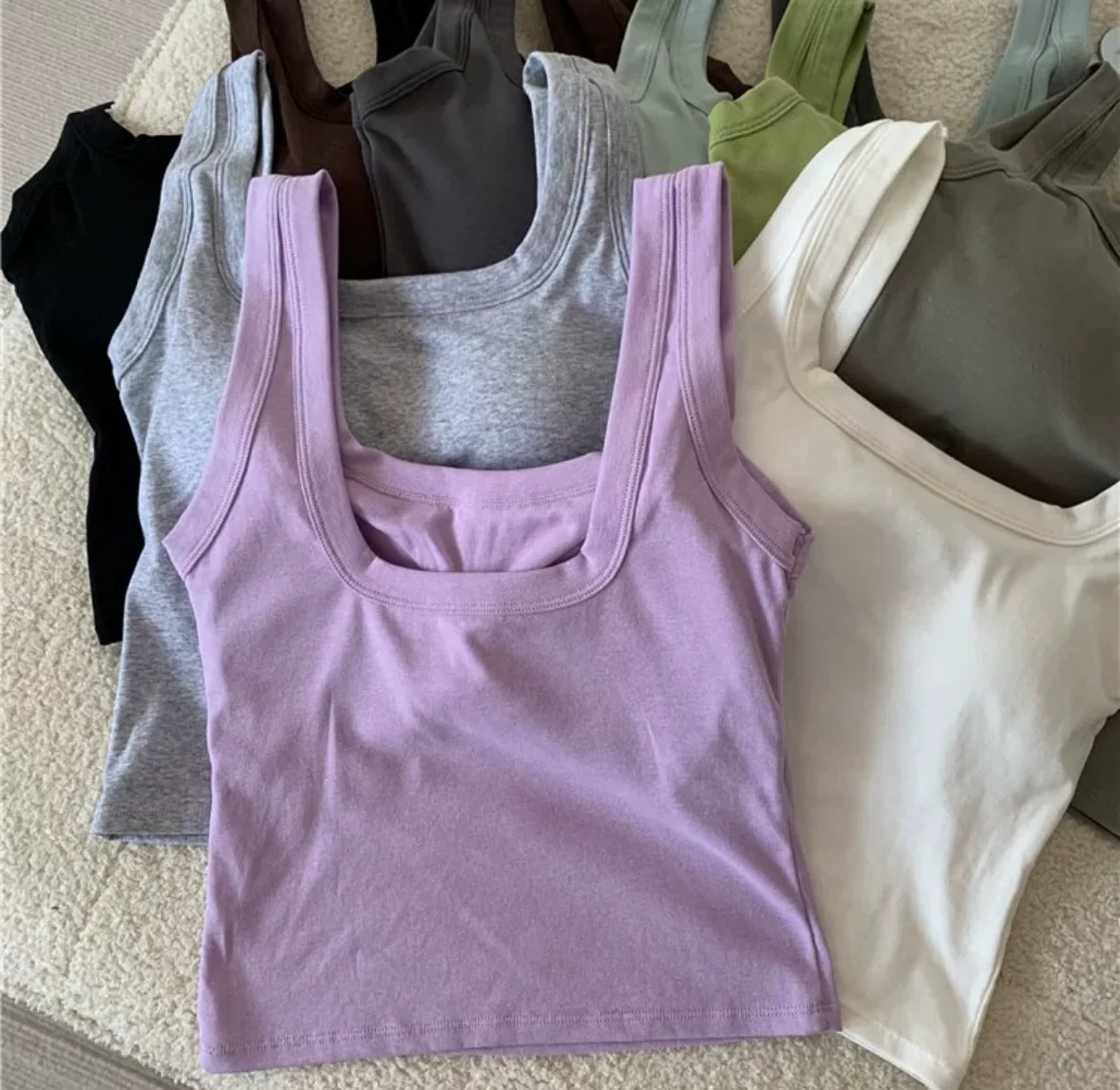 Jared Tank Tops with Inbuilt Bra - Image 4
