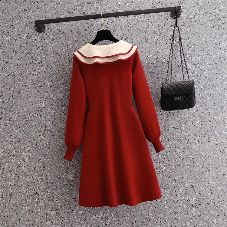Jasper Doll Collar Knitted Dress - Image 4