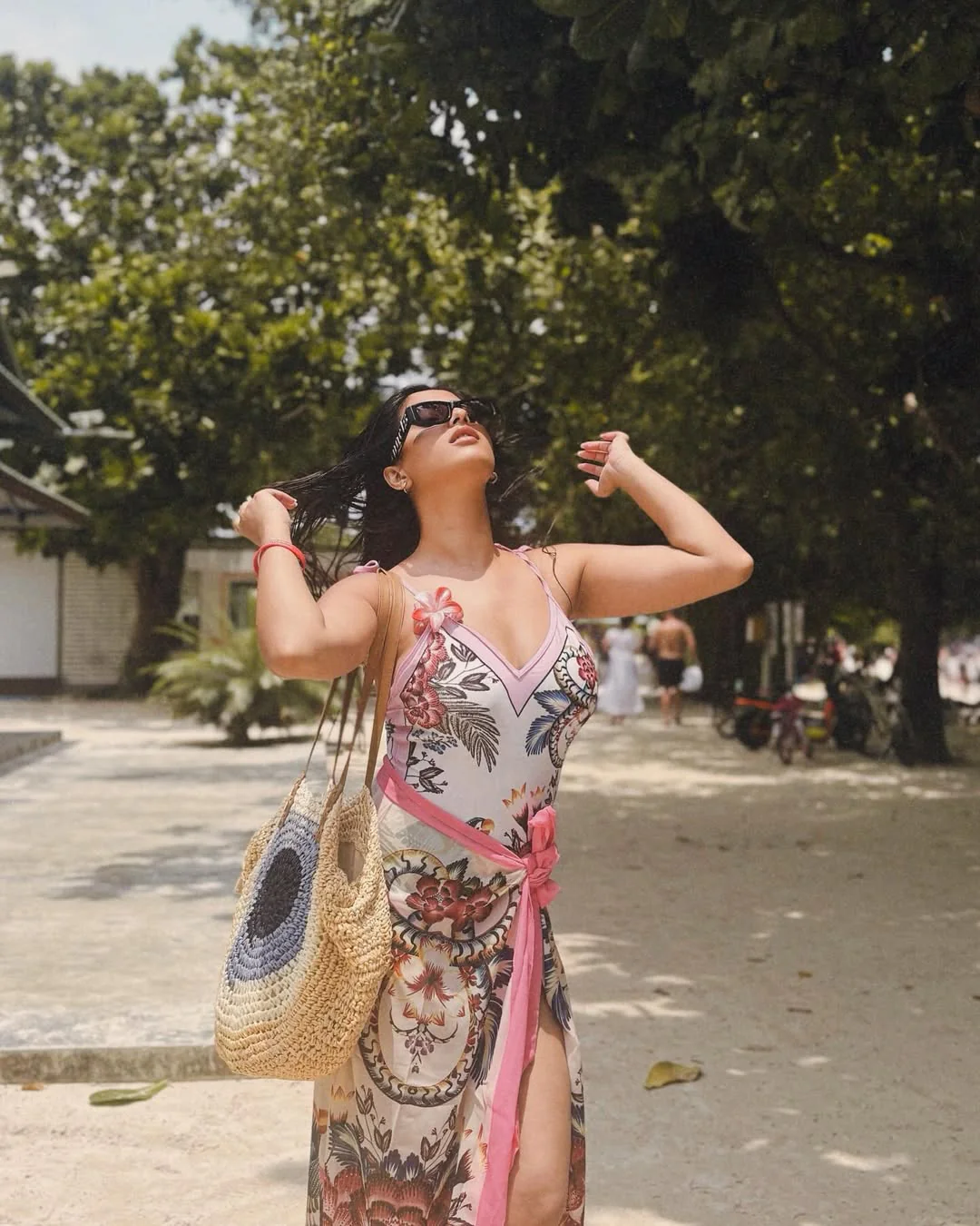 Jerry Blush Swimsuit with Sarong Skirt - Image 2