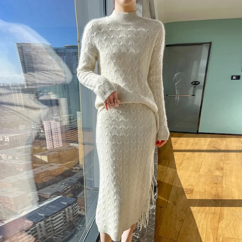 Jiah Winter Coord Set - Set of Sweater and Skirt - Image 13
