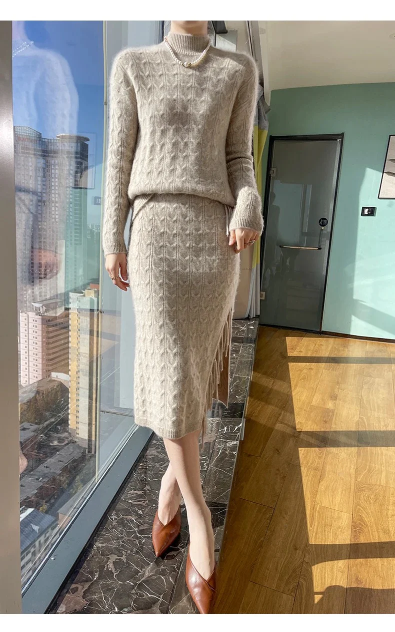 Jiah Winter Coord Set - Set of Sweater and Skirt - Image 6