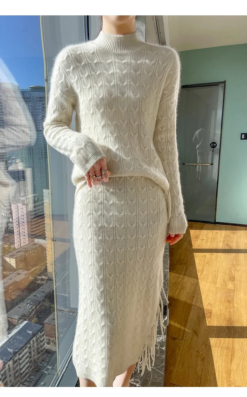 Jiah Winter Coord Set - Set of Sweater and Skirt - Image 9