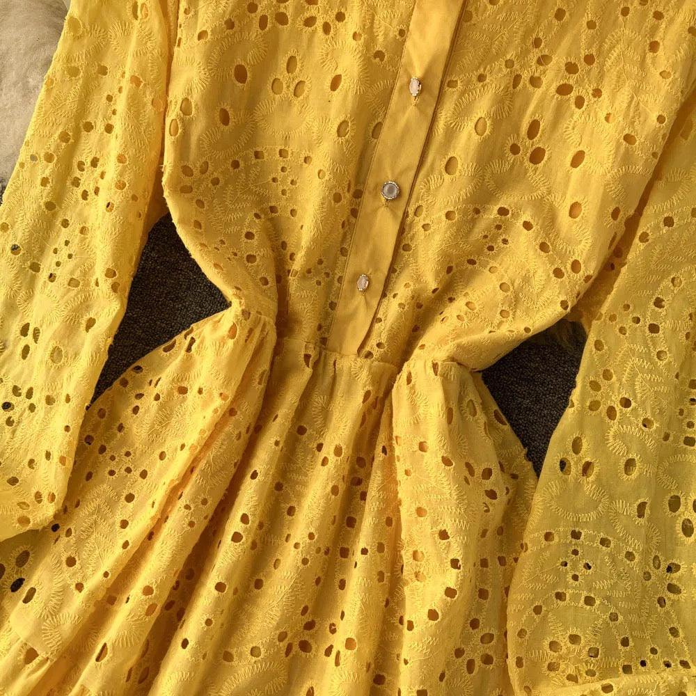 Jimmy Cotton Eyelet Midi Dress - Image 14