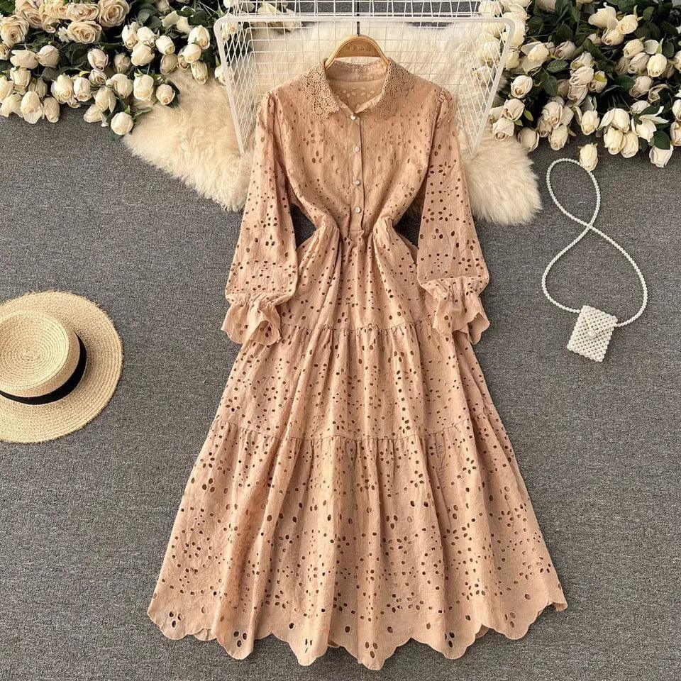 Jimmy Cotton Eyelet Midi Dress - Image 4