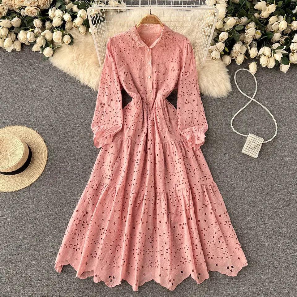 Jimmy Cotton Eyelet Midi Dress - Image 5