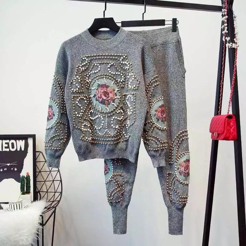 Jison Luxury Embroidered Tracksuit - Image 2