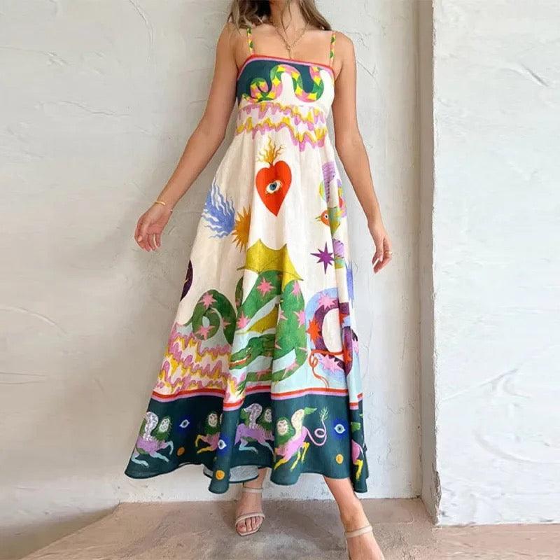 Jonah Printed Summer Dress - Image 3