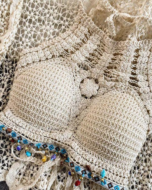 Jules 3 Piece Coord Set - Resortwear Set In Beige - Image 7