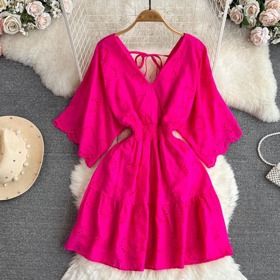 Julissa Cotton Eyelet Dress - Image 3