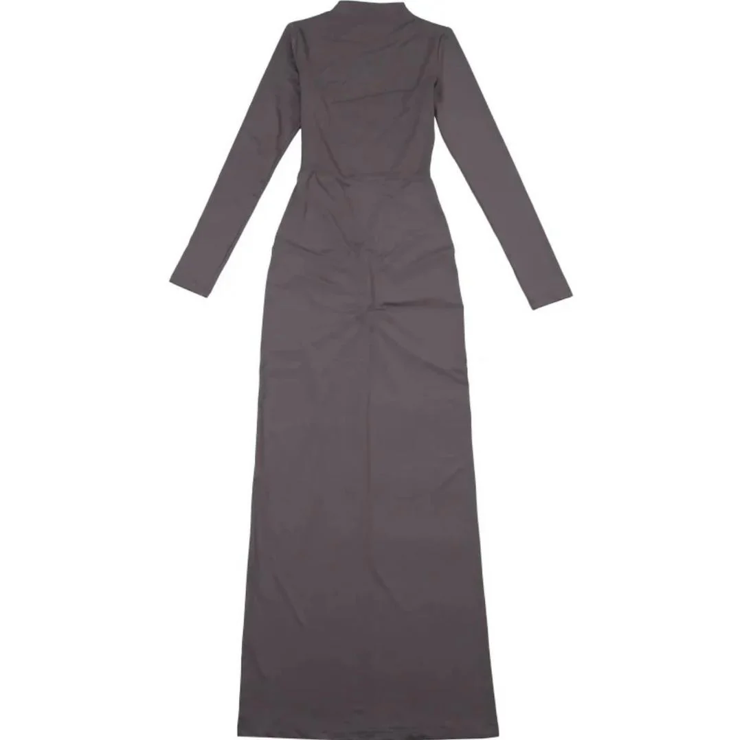 Junifar Statement Bodycon Maxi Dress In Grey - Image 10