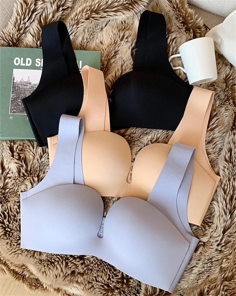 Kanette Seamless Pushup Bralettes In Black - Image 4