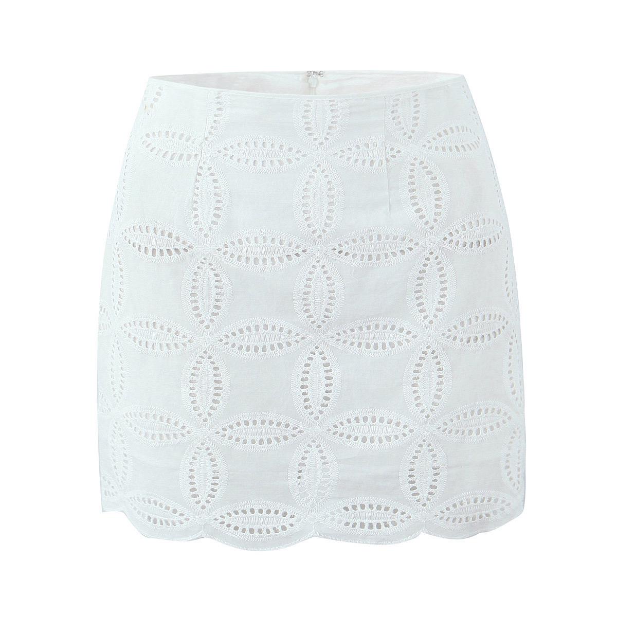 Karen Eyelet Summer Coord Set In White - Image 5