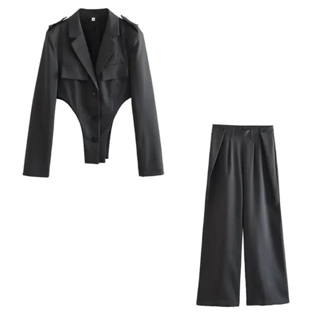 Kaylee Luxury Suit Set In Grey - Image 2