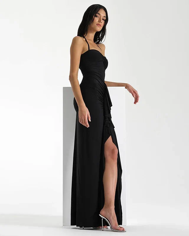 Keya Bodycon Midi Dress with Ruffle - Image 10