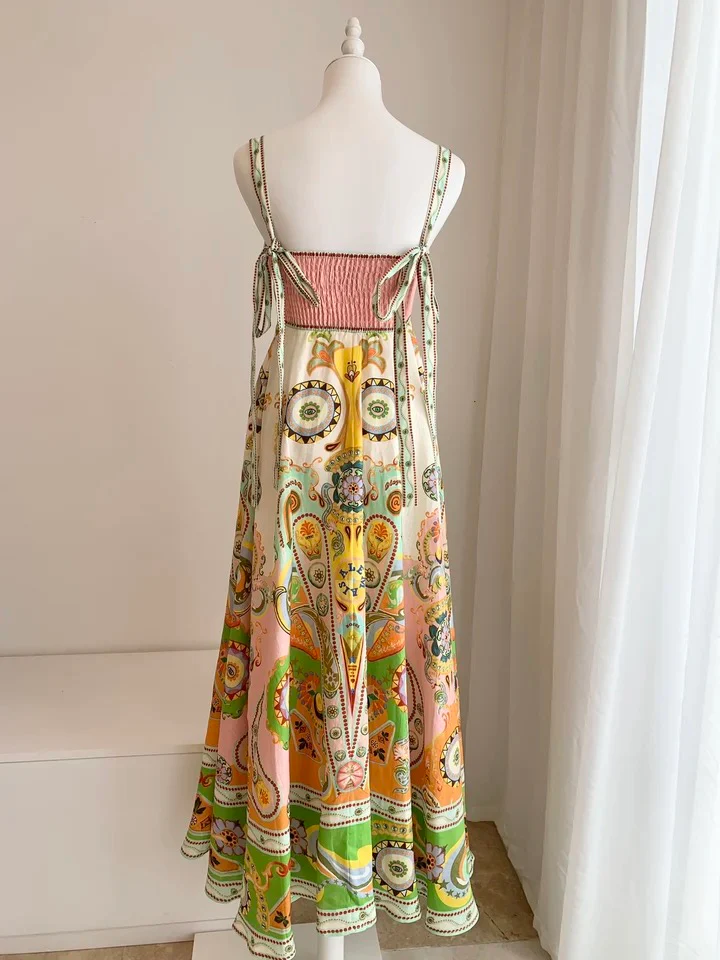 Kiala Printed Luxe Holiday Dress - Image 4