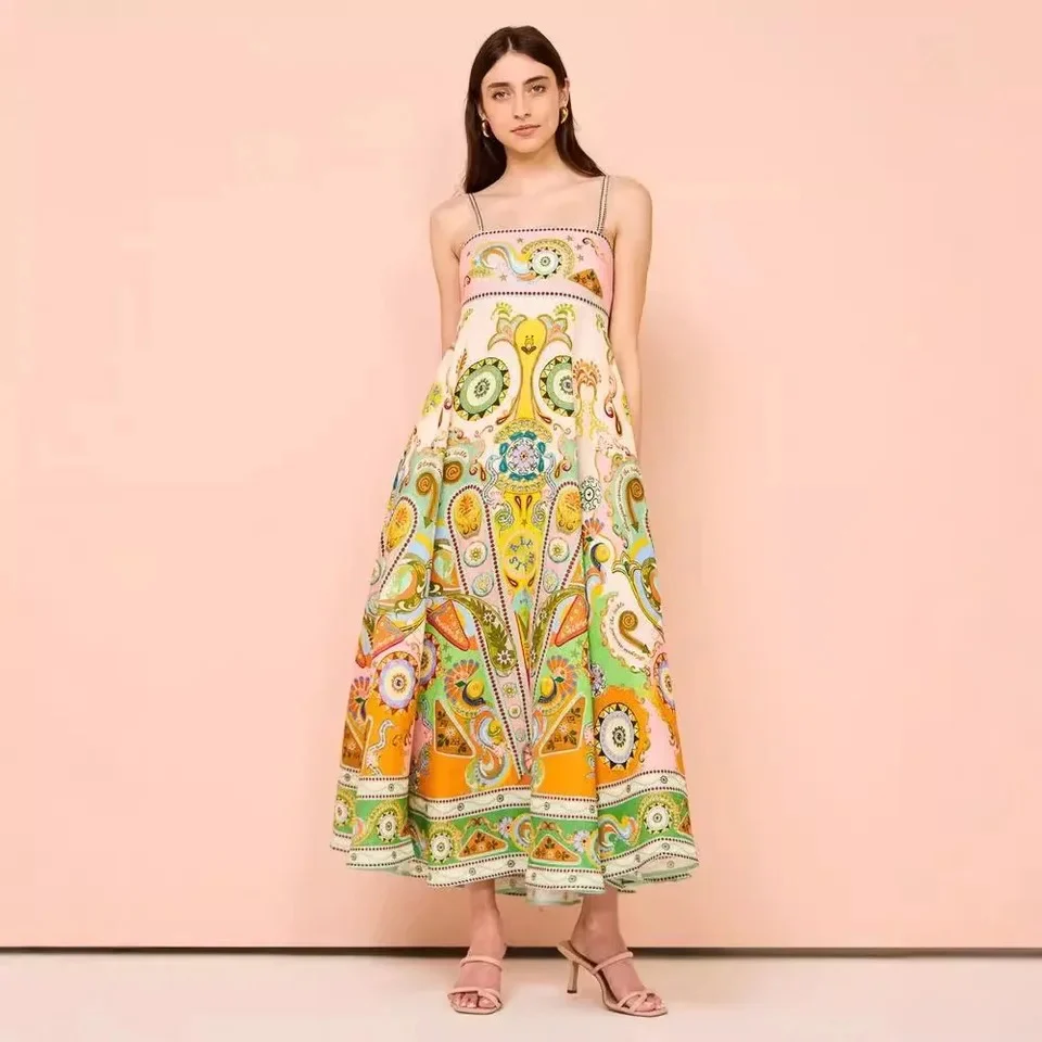 Kiala Printed Luxe Holiday Dress - Image 5
