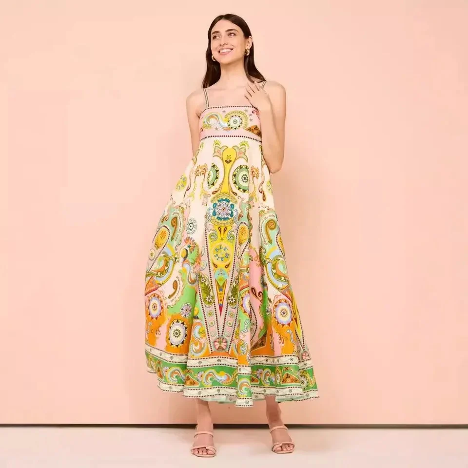 Kiala Printed Luxe Holiday Dress - Image 6