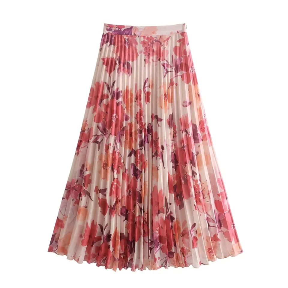 Kipsy Summer Floral Pleated Coord - Image 4