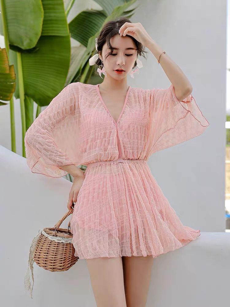 Laica Swimsuit Set In Peach - Image 2