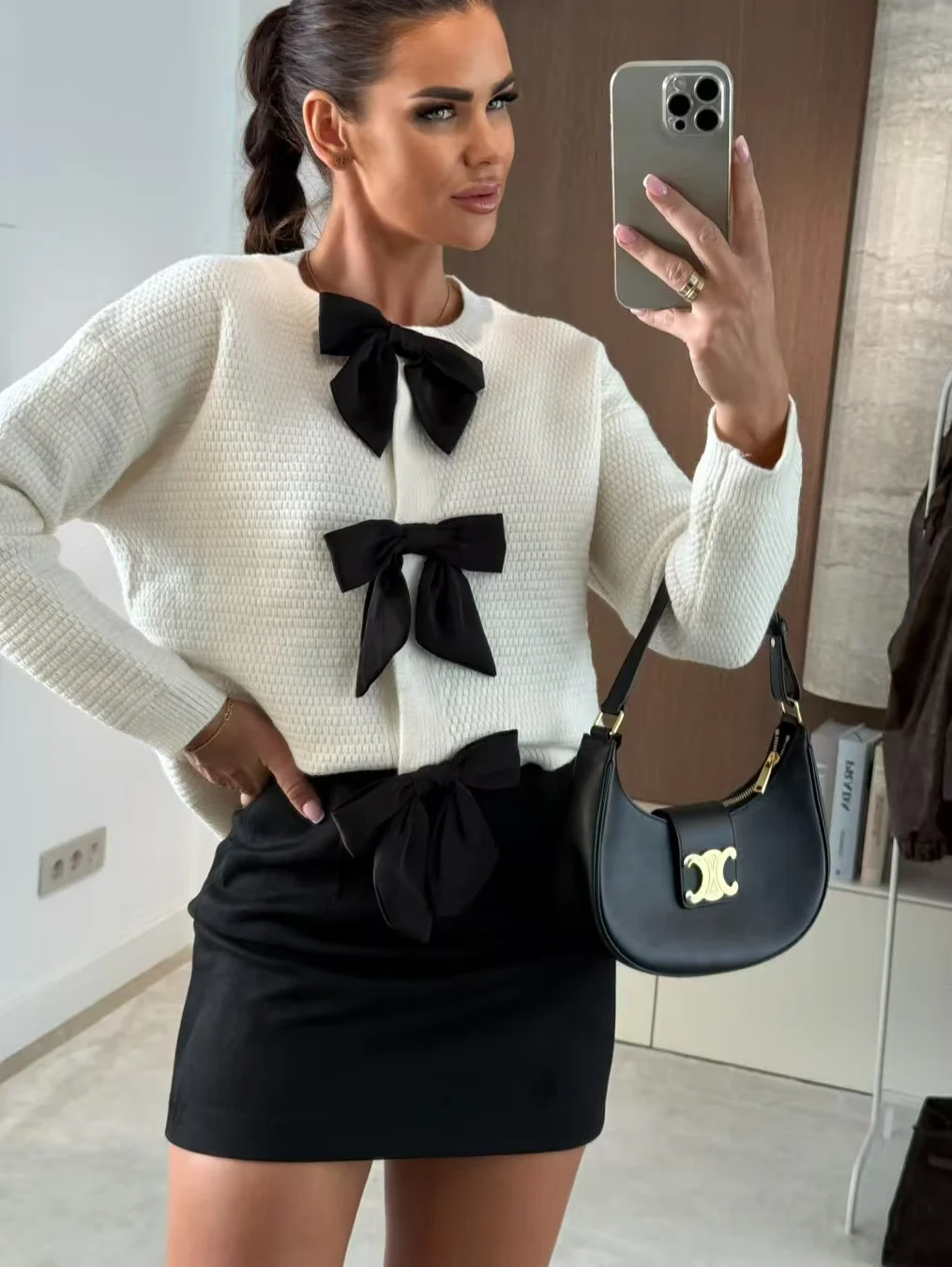 Lara Luxe Bow Sweater