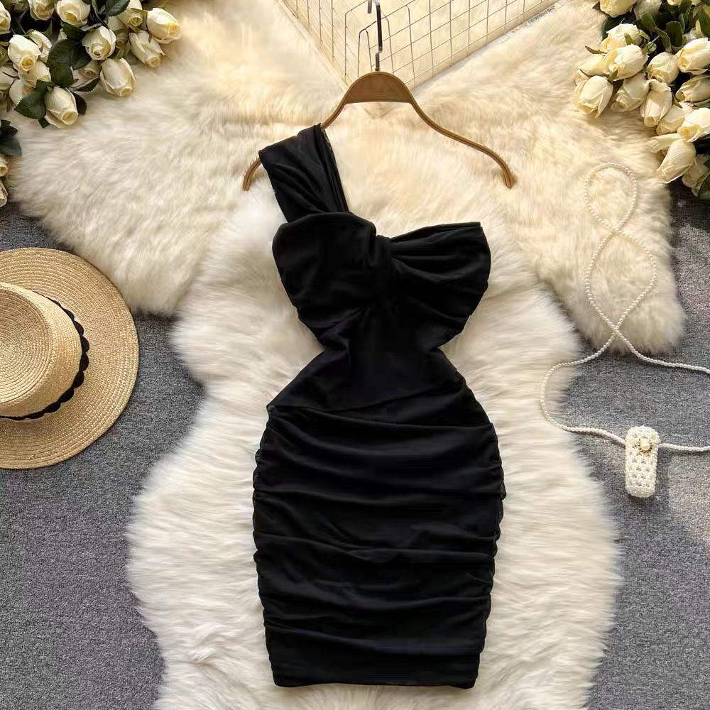 Lasa Ruched Mini Bodycon Mesh Dress - Image 11