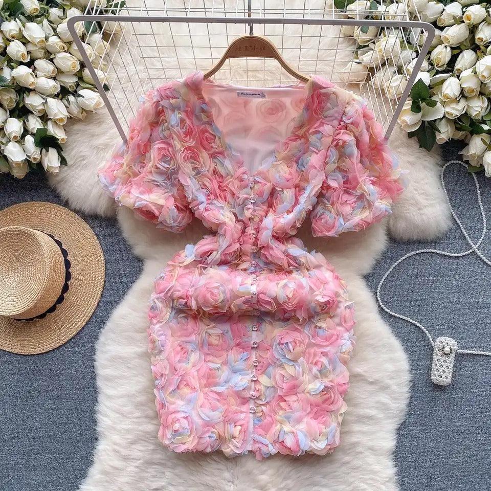 Laurel 3D Floral Dress - Image 2