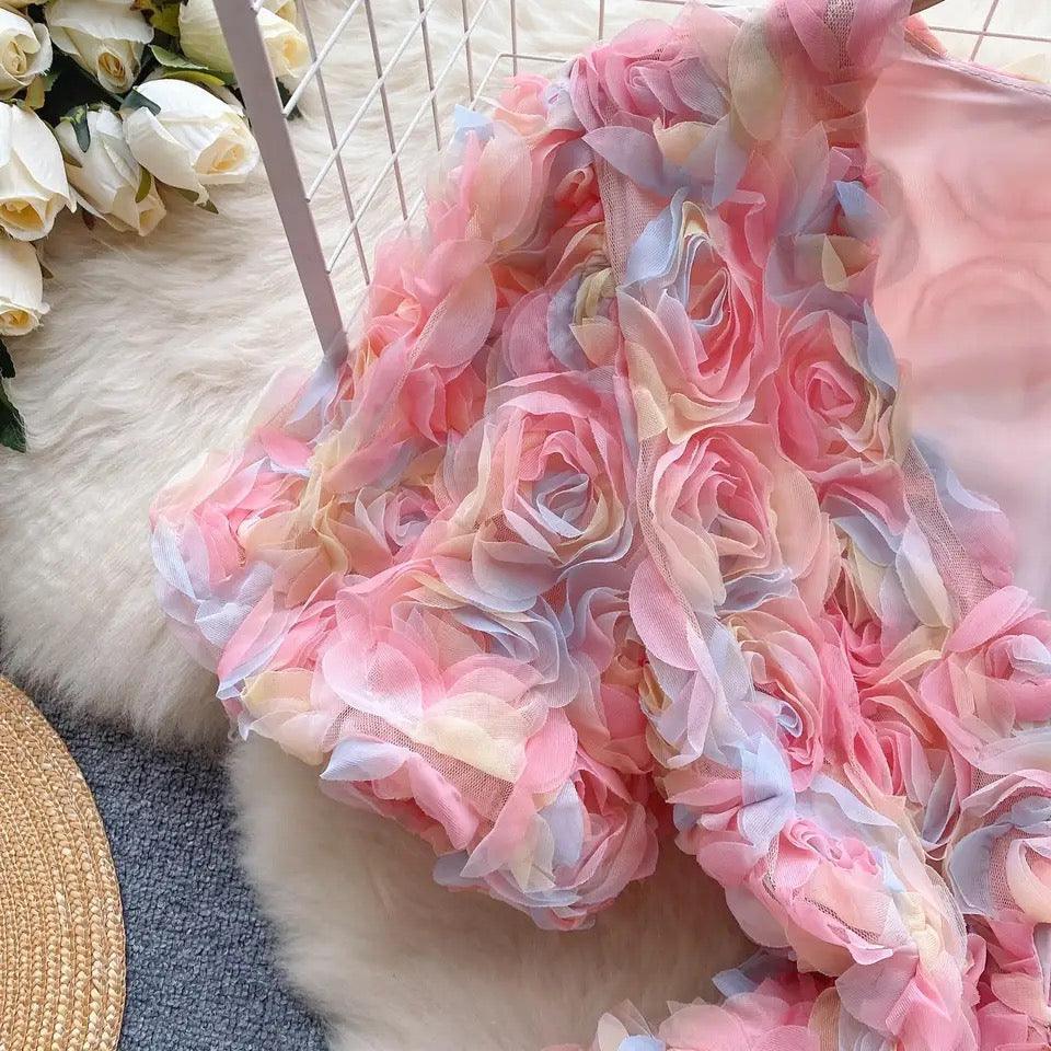 Laurel 3D Floral Dress - Image 4