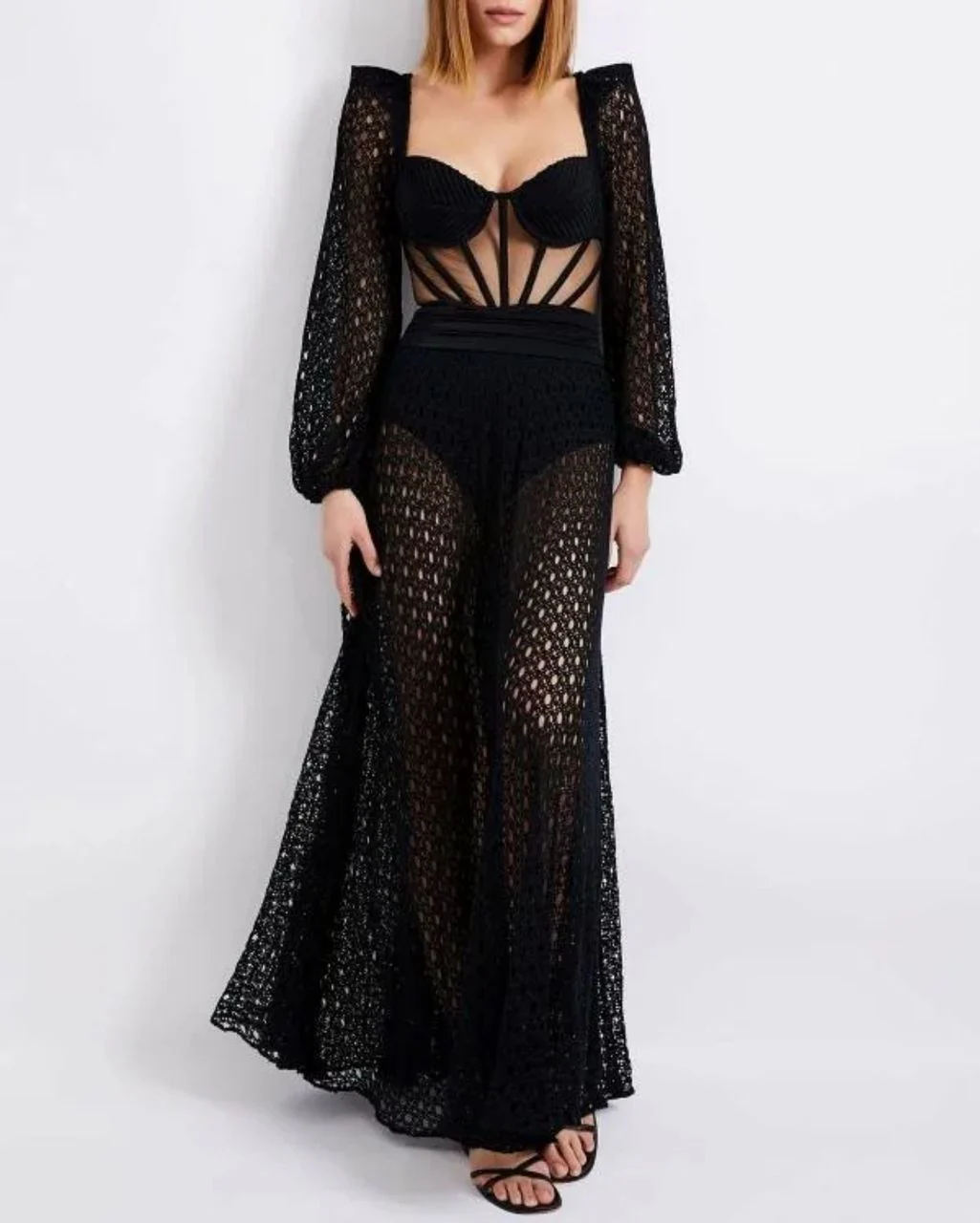 Laurel Statement Swimsuit With Attached Skirt - Image 2