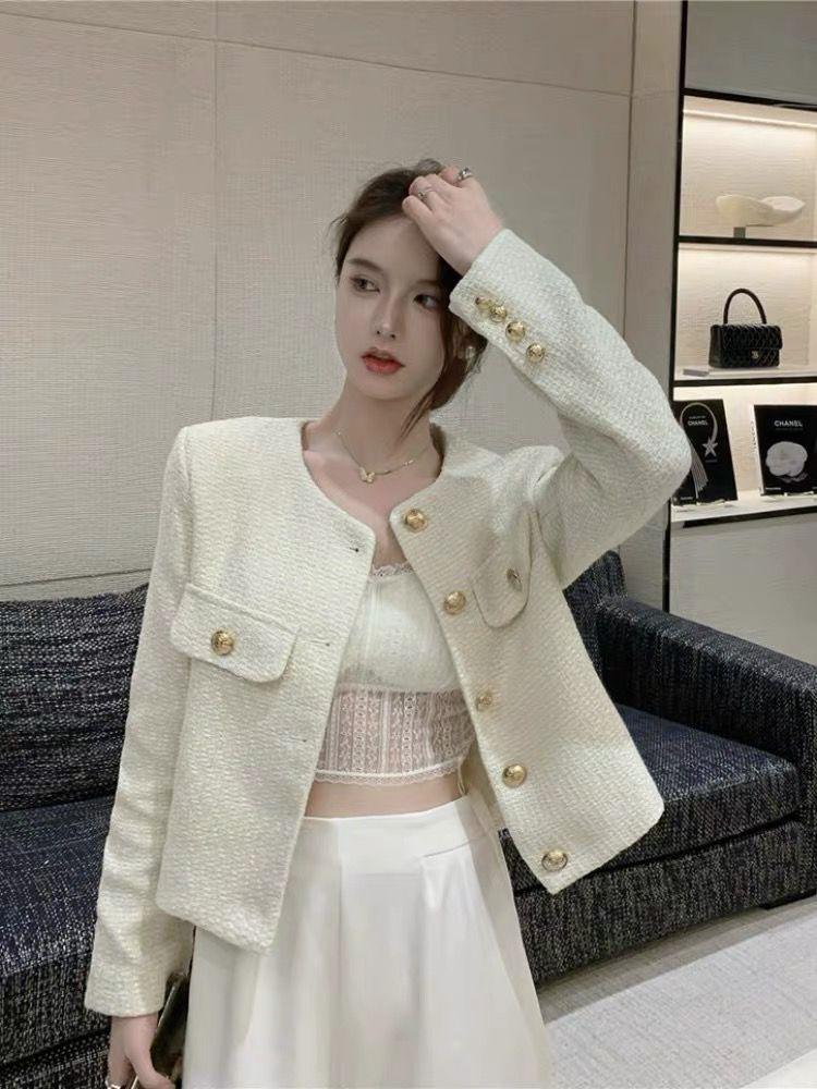 Lave Tweed Premium Jacket In Off-White - Image 3