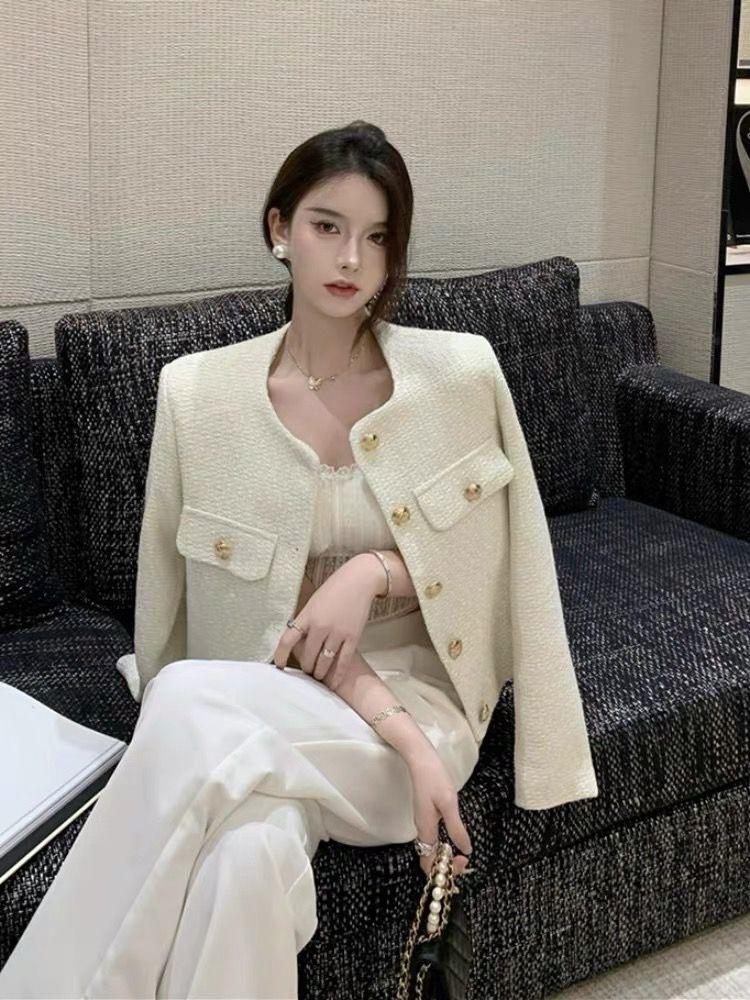Lave Tweed Premium Jacket In Off-White - Image 4