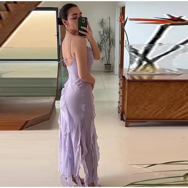 Lavender Dreams Ruffled Maxi Dress - Image 8