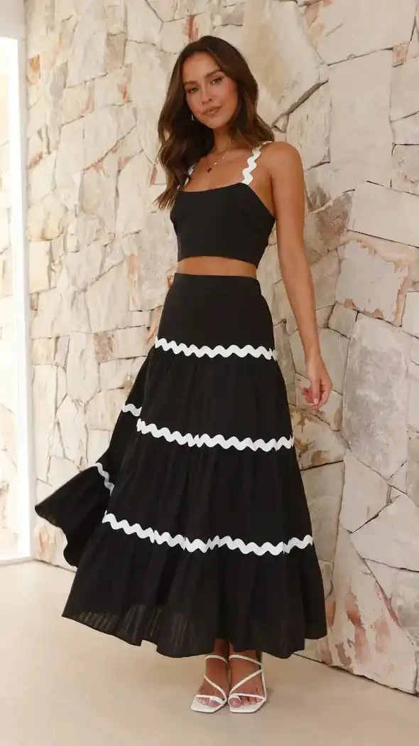 Leh Summer Set of Top with Skirt - Image 9