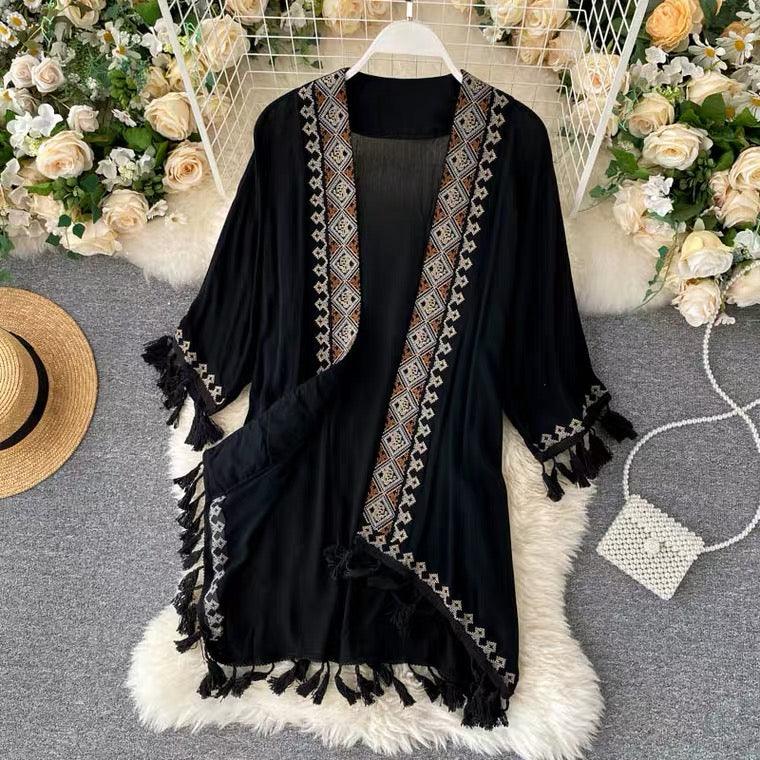 Leah Tasseled Cape - Image 2