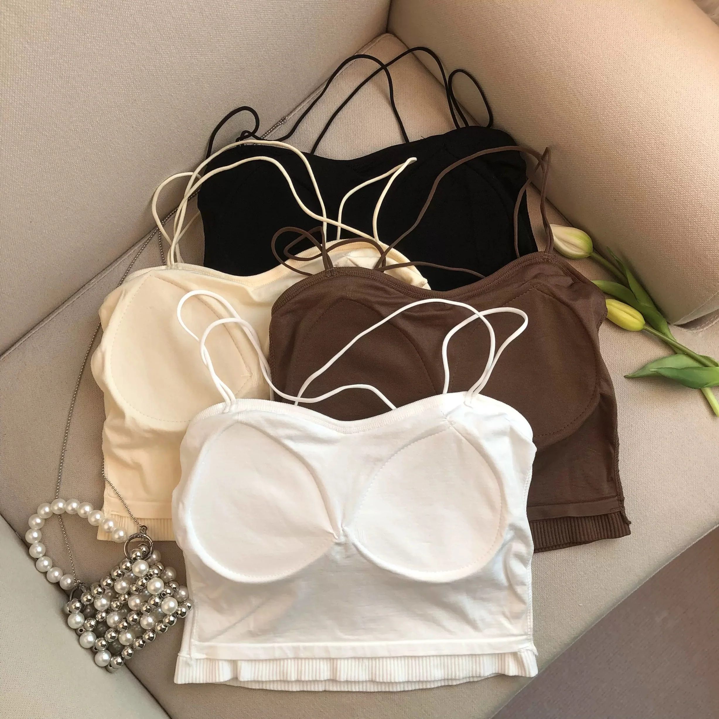 Leddo Tank Tops with Inbuilt Bra - Image 3