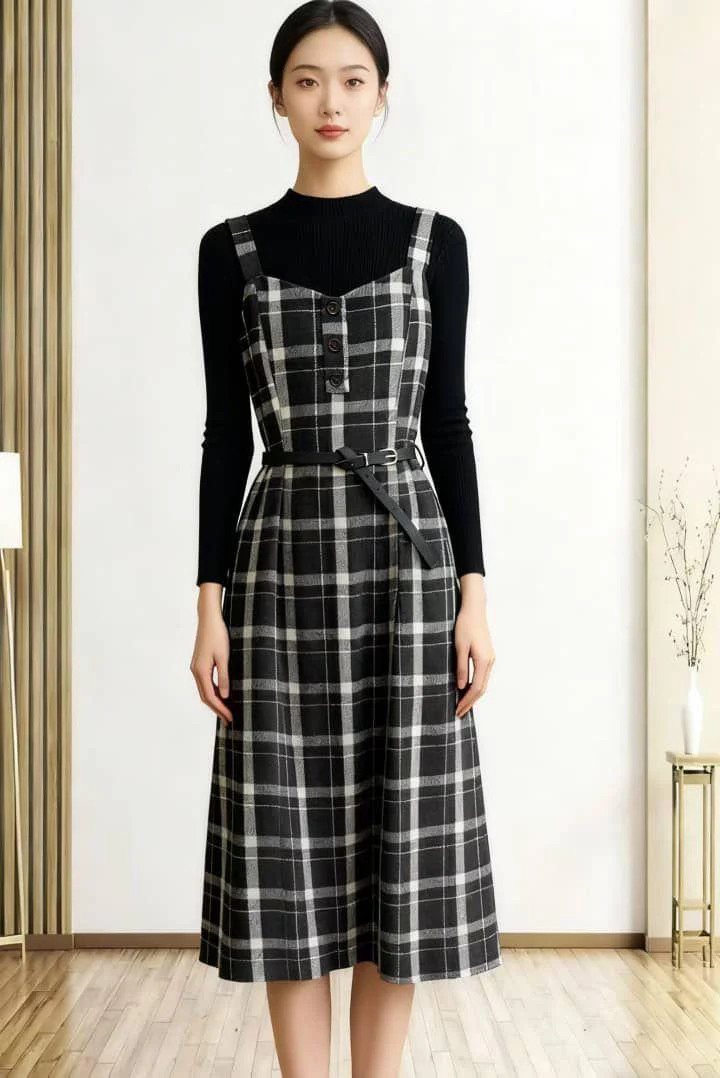 Lelia Set of Top and Dress With Belt - Image 2
