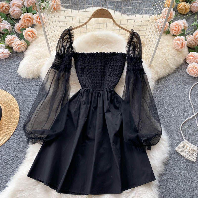 Lena Mesh Sleeve Dress - Image 3