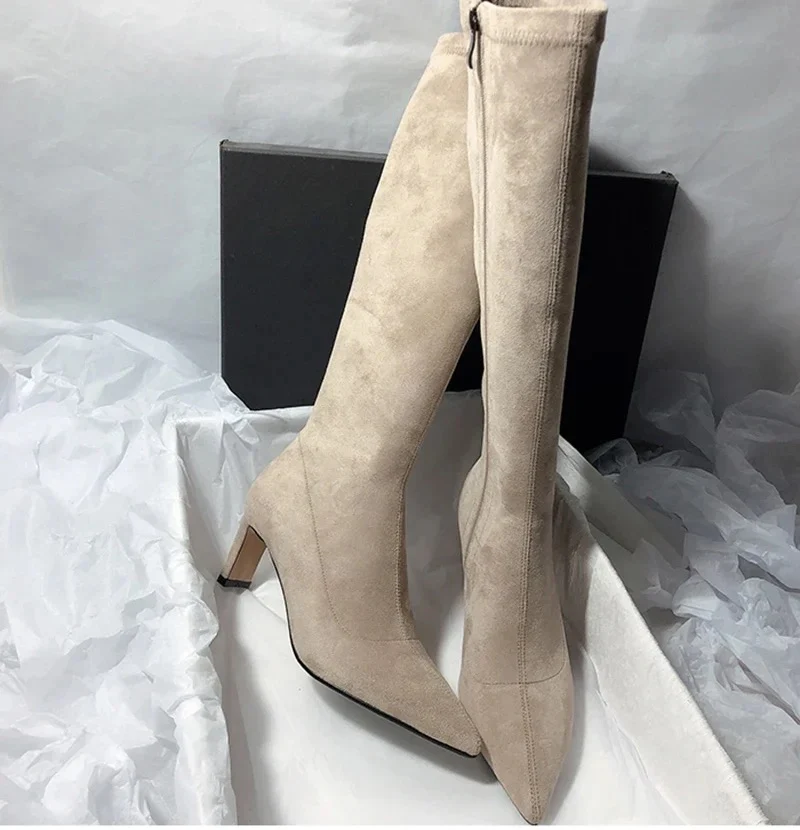 Leona Over Knee Premium Suede Boots - Image 6