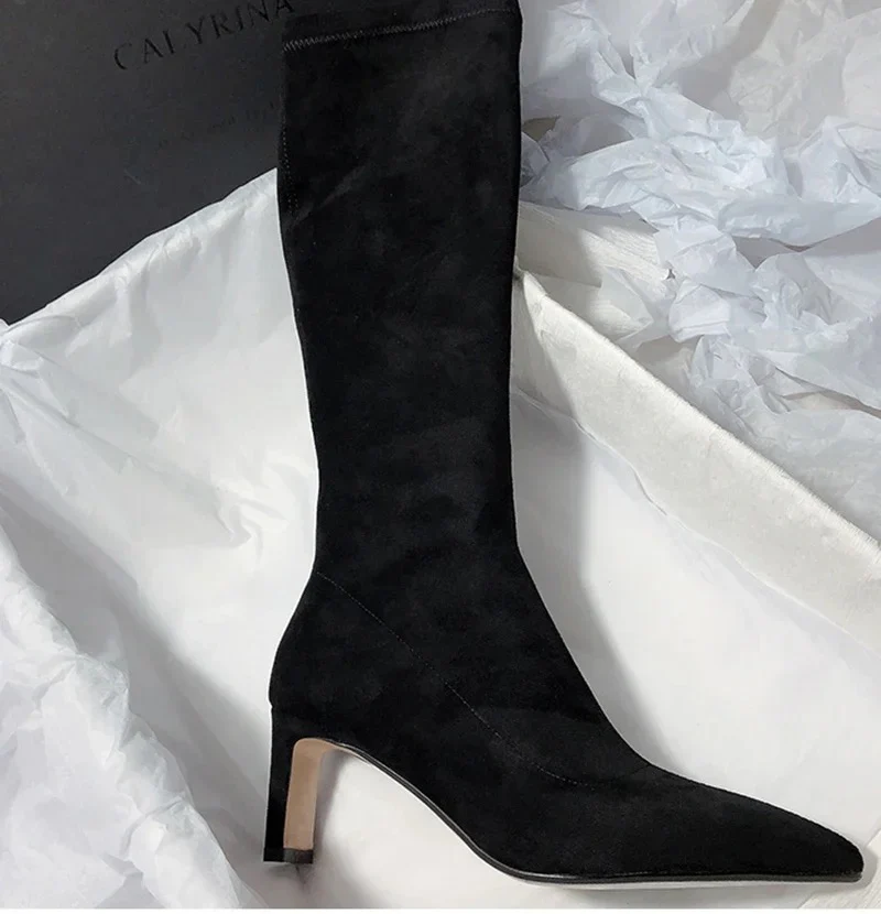 Leona Over Knee Premium Suede Boots - Image 9
