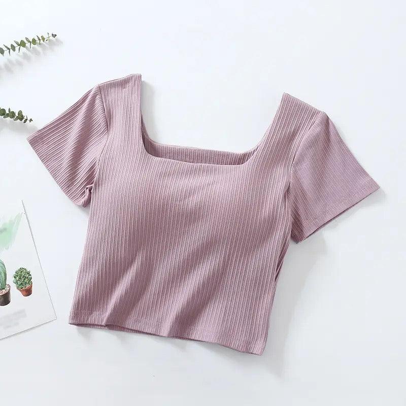 Levo Summer Tops with Inbuilt Bra - Image 5