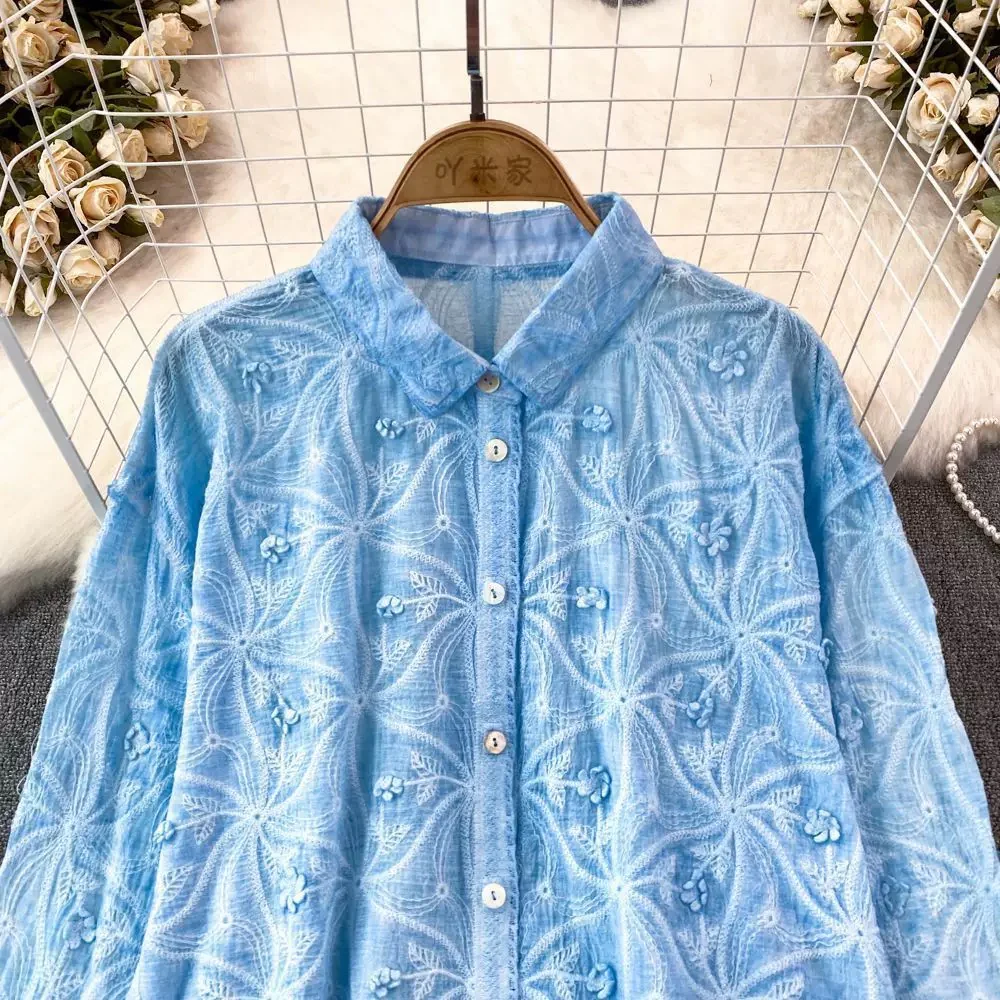 Levy Embroidered Cotton Shirt - Image 3
