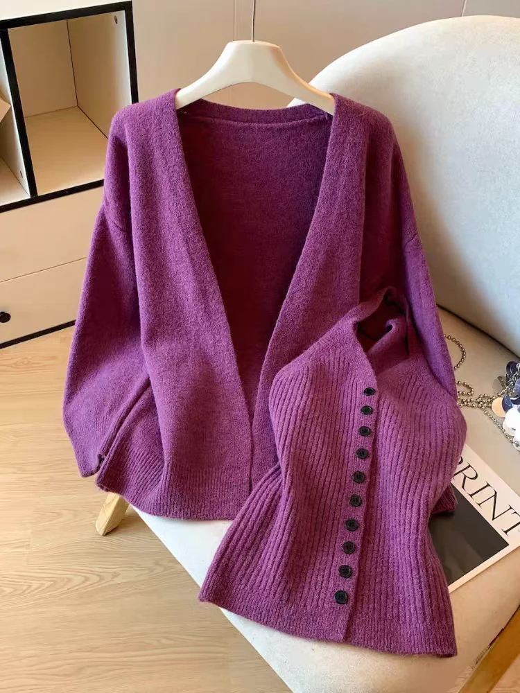 Lior Woolen Top With Cape Sweater - Image 4